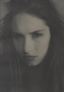 This is a black and white image of a beautiful woman made by James Godman photography teacher